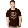 Mens Funny Animal Shirts Crazy Polar Bear Goat Flip Squirrel Hunter and Crow Animal Graphic Tees(Brown)