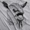 Mens Funny Animal Shirts Crazy Polar Bear Goat Flip Squirrel Hunter and Crow Animal Graphic Tees(Light Heather Grey – Ask About Goat)