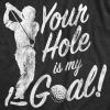 Mens Funny Golfing T Shirts with Sarcastic Sayings Novelty Golf Tees for Guys(Heather Black – Hole Goal)