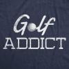Mens Funny Golfing T Shirts with Sarcastic Sayings Novelty Golf Tees for Guys(Heather Navy – Golf Addict)