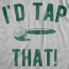 Mens Funny Golfing T Shirts with Sarcastic Sayings Novelty Golf Tees for Guys(Light Heather Grey – Tap That)