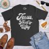 Mens Funny Jesus T Shirts Religious Tees with Funny Sayings Easter Tees for Guys(Heather Black – That’s Why)