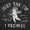 Mens Funny Valentines Day T Shirts Sarcastic Valentines Day T Shirts for Men(Heather Black – Just the Tip)