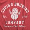 Mens Funny Valentines Day T Shirts Sarcastic Valentines Day T Shirts for Men(Heather Red – Cupid Brewing)