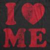 Mens I Love Me T Shirt Funny Self Love Valentine’s Day Single Tee(Heather Black)