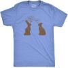 Mens My Butt Hurts T Shirt Funny Easter Egg Chocolate Bunny Sarcastic Gift Tee(Heather Light Blue)