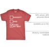 Mens Naughty List Nice List Tried My Best Funny Graphic Santa Christmas T Shirt(Heather Red – Tried My Best)