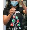 Womens Chemistree T Shirt Funny Sarcastic Teacher Christmas Tee Nerdy Graphic(Black)