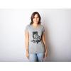 Womens Dog Mom and Cat Mom Funny T Shirts Cute Pet Tees for Women with Cats or Dogs(Dark Heather Grey – Pup Mom)