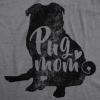 Womens Dog Mom and Cat Mom Funny T Shirts Cute Pet Tees for Women with Cats or Dogs(Dark Heather Grey – Pup Mom)
