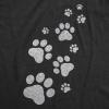 Womens Dog Mom and Cat Mom Funny T Shirts Cute Pet Tees for Women with Cats or Dogs(Heather Black – Glitter Cat Paw)