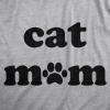 Womens Dog Mom and Cat Mom Funny T Shirts Cute Pet Tees for Women with Cats or Dogs(Light Heather Grey – Cat Mom)