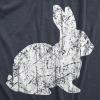 Womens Easter Bunny T Shirts Funny Easter Shirts for Women Cute Bunny Tees(Heather Navy – Big Bunny)