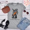 Womens Easter Bunny T Shirts Funny Easter Shirts for Women Cute Bunny Tees(Light Heather Grey – Dont Carrot)
