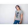 Womens Love Paw T Shirt for Dog Mom Pet Lover Cool Funny Graphic Tee(Dark Heather Grey)