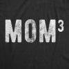 Womens Mama Squared Cubed T Shirts Funny Mom of Two Three or Four Tees for Mothers Day(Heather Black – Mom Cubed)
