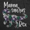 Womens Mamasaurus Brontosaurus and Mamasaurus Rex Dinosaur Mom T Shirts Funny Cool Graphic Tee for Mothers Day(Heather Black – Mamasaurus Rex)