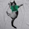 Womens Pet Me Im Irish Funny Kitten St. Patrick’s Day Crazy Cat Lover T Shirt(Light Heather Grey)