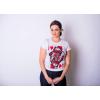 Womens Queen of Hearts T Shirt Funny Vintage Graphic Cool Cute Tee for Ladies(White)