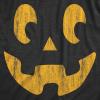 Womens Spooky and Funny Pumpkin Face Tees Halloween Jack O Lantern Tees for Womens(Heather Black – Steve)