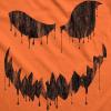 Womens Spooky and Funny Pumpkin Face Tees Halloween Jack O Lantern Tees for Womens(Orange – Dan)