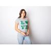 Womens St Patricks Day Shirt – Lucky Love Clover Shamrock Tee, Cute Irish Outfit(Light Heather Grey)