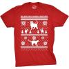 8 Bit Cat Butt Meowy Christmas T Shirt Funny Ugly Christmas Sweater Shirt Xmas Kitten Tee(Red)