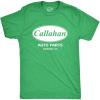 Crazy Dog Mens Callahan Auto Parts T Shirt Funny Graphic Novelty Tee(Heather Green)