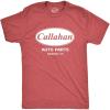 Crazy Dog Mens Callahan Auto Parts T Shirt Funny Graphic Novelty Tee(Heather Red)