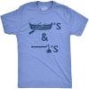 Crazy Dog Mens Funny Taco T Shirts Adult Humor Mexican Food Tees for Guys(Heather Light Blue – Boat and Hoe)