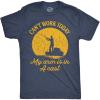 Crazy Dog Mens T Shirt I Can’t Work Today My Arm is in A Cast Funny Fishing Fathers Day Tee(Heather Navy)
