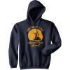 Crazy Dog T-Shirts Fishing Hoodies Funny and Sarcastic Unisex Hooded Sweatshirts for Fishermen(Navy – Arm in a Cast)