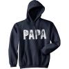Crazy Dog T-Shirts Fishing Hoodies Funny and Sarcastic Unisex Hooded Sweatshirts for Fishermen(Navy – Papa Fishing)