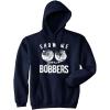 Crazy Dog T-Shirts Fishing Hoodies Funny and Sarcastic Unisex Hooded Sweatshirts for Fishermen(Navy – Show Bobbers)