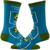 Crazy Dog T-Shirts Funny Mens Fishing Socks Cool Boat Crews for Anglers with Rods(Chance of Fishing)