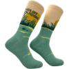 Crazy Dog T-Shirts Funny Mens Fishing Socks Cool Boat Crews for Anglers with Rods(F-off Im Fishing)