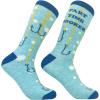 Crazy Dog T-Shirts Funny Mens Fishing Socks Cool Boat Crews for Anglers with Rods(Part Time Hooker)