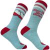 Crazy Dog T-Shirts Funny Mens Fishing Socks Cool Boat Crews for Anglers with Rods(Show Bobbers)
