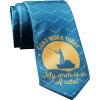 Crazy Dog T-Shirts Funny Sports Ties for Men Novelty Graphic Ties for Golf Fishing and Exercise Guys(Arm in a Cast)