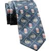 Crazy Dog T-Shirts Funny Sports Ties for Men Novelty Graphic Ties for Golf Fishing and Exercise Guys(Beer Fishy)