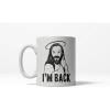Crazy Dog T-Shirts I’m Back Funny Jesus Easter Sunday Hilarious Holiday Ceramic Coffee Drinking Mug – 11oz