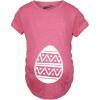 Crazy Dog T-Shirts Maternity Easter Egg Baby Bump T Shirt Its A Girl Pregnancy Announcement Tee(Pink)