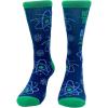 Crazy Dog T-Shirts Mens Funny Science Socks With Awesome Graphics for Men(Atom)