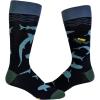 Crazy Dog T-Shirts Men’s Shark Socks Funny Sarcastic Shark Week Graphic Footwear for Men(Scuba Shark)