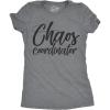 Crazy Dog Womens Funny Mom T Shirts Novelty Sports and Sarcastic Motherhood Tees for Amazing Moms(Dark Heather Grey – Chaos Coordinator)