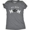 Crazy Dog Womens Funny Mom T Shirts Novelty Sports and Sarcastic Motherhood Tees for Amazing Moms(Dark Heather Grey – Hockey Mom)