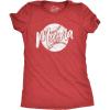 Crazy Dog Womens Funny Mom T Shirts Novelty Sports and Sarcastic Motherhood Tees for Amazing Moms(Heather Red – Baseball Mama)
