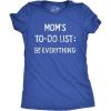 Crazy Dog Womens Funny Mom T Shirts Novelty Sports and Sarcastic Motherhood Tees for Amazing Moms(Heather Royal – to Do List)