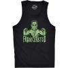 Funny Halloween Tank Tops Mens Halloween Tanks for The Gym and Exercise(Black – Frankenstud)