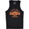Funny Halloween Tank Tops Mens Halloween Tanks for The Gym and Exercise(Black – Get Jacked)